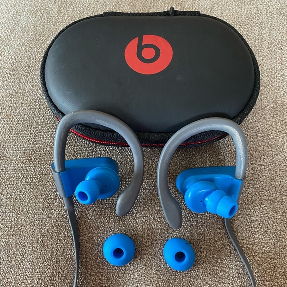 Powerbeats3 Wireless Bluetooth Headphones - Blue and Gray
